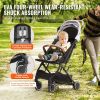 VEVOR Standard Baby Infant Stroller, Toddler Stroller with 95¬∞-150¬∞ Adjustable Backrest & & 0/90¬∞Adjustable Footrest & One-click Folding