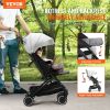 VEVOR Standard Baby Infant Stroller, Toddler Stroller with 95¬∞-150¬∞ Adjustable Backrest & & 0/90¬∞Adjustable Footrest & One-click Folding