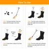 One Pair Boot Stretcher Adjustable Width Shoe Shaper Wooden Boot Widener Expander for Men